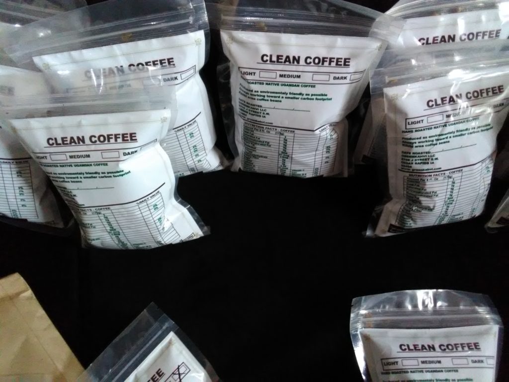 Whole coffee beans